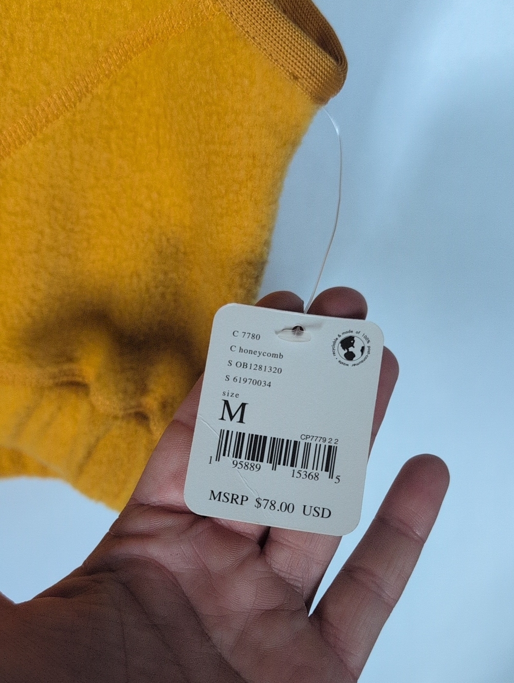 Free People (YELLOW) Sleeveless Fleece Vest in Mustard - Zip Front - Picture 3 of 7